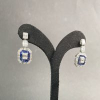 گوشواره یاقوت کبود کد 26852