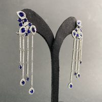 گوشواره یاقوت کبود کد 26250