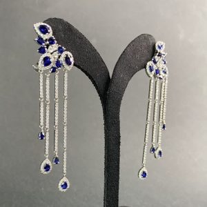 گوشواره یاقوت کبود کد 26250