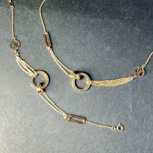 نیم ست طلا طرح Louis Vuitton