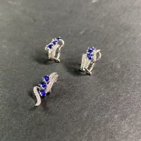 نیم ست طرح خاص یاقوت کبود کد 21570-21569