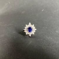 انگشتر یاقوت کبود کد 24520