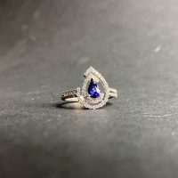 انگشتر یاقوت کبود کد 22012